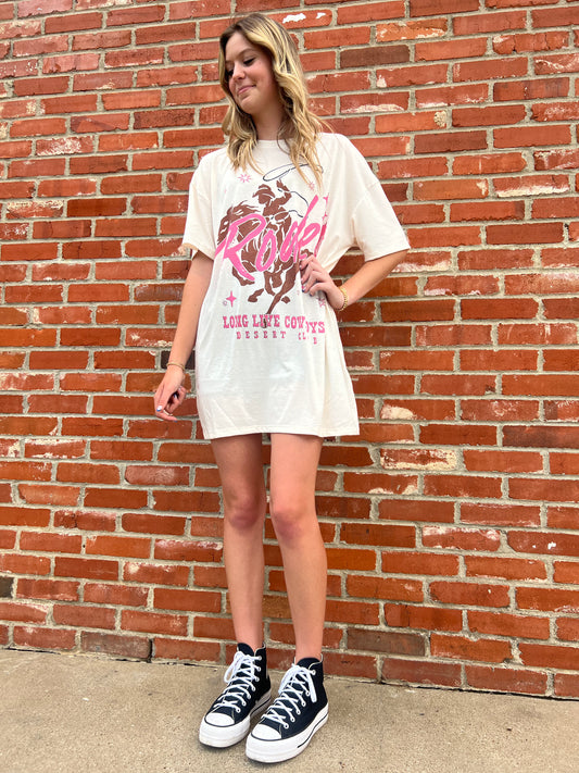 Western Rodeo T-shirt Dress